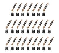 sourcing map 25Pcs Cam Lock Screw, M6x40mm Furniture Connecting Fitting, Cam Bolts Dowels for Splicing Assembly of Table Cabinets, Black