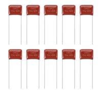 sourcing map 25pcs CBB22 Capacitor 400V 104J 0.1UF Metallized Polypropylene Film Capacitors
