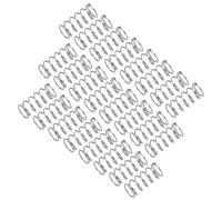 sourcing map 25Pcs Compression Spring, 304 Stainless Steel 9mm OD 0.8mm Wire 20mm Length Mechanical Spring for Shop Home Repair Project, Silver Tone