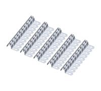 sourcing map 25pcs Conduit Clamp, EMT One-Hole Strap, U Tube Pipe Clamp, 16mm 5/8-Inch Pipe Dia, 6mm 1/4 Inch Hole Dia Rigid Pipe Strap, U Shaped Bracket for Tube Hose Wire Cord Fixing