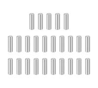 sourcing map 25pcs Dowel Pins, M4 x 14mm 304 Stainless Steel Cylindrical Shelf Support Peg Pin Rod Fasten Elements for Metal Devices Wood Furniture DIY Installation, Silver