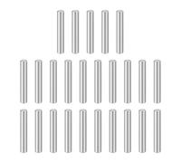 sourcing map 25pcs Dowel Pins, M4 x 25mm 304 Stainless Steel Cylindrical Shelf Support Peg Pin Rod Fasten Elements for Metal Devices Wood Furniture DIY Installation, Silver