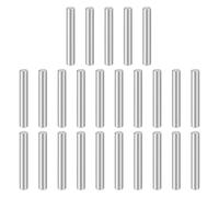 sourcing map 25pcs Dowel Pins, M4 x 30mm 304 Stainless Steel Cylindrical Shelf Support Peg Pin Rod Fasten Elements for Metal Devices Wood Furniture DIY Installation, Silver