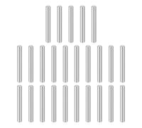 sourcing map 25pcs Dowel Pins, M4 x 32mm 304 Stainless Steel Cylindrical Shelf Support Peg Pin Rod Fasten Elements for Metal Devices Wood Furniture DIY Installation, Silver