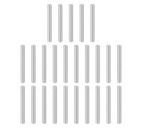 sourcing map 25pcs Dowel Pins, M4 x 40mm 304 Stainless Steel Cylindrical Shelf Support Peg Pin Rod Fasten Elements for Metal Devices Wood Furniture DIY Installation, Silver