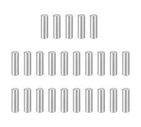 sourcing map 25pcs Dowel Pins, M6 x 22mm 304 Stainless Steel Cylindrical Shelf Support Peg Pin Rod Fasten Elements for Metal Devices Wood Furniture DIY Installation, Silver