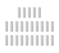 sourcing map 25pcs Dowel Pins, M6 x 28mm 304 Stainless Steel Cylindrical Shelf Support Peg Pin Rod Fasten Elements for Metal Devices Wood Furniture DIY Installation, Silver