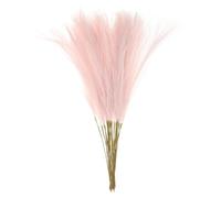 sourcing map 25pcs Faux Pampas Grass 21 Inch Artificial Fake Dried Pampas Grass Decor for Floor Vase Filler, Wedding Decoration, Home Decoration, Light Pink