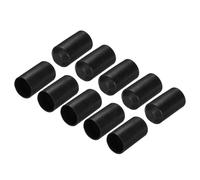 sourcing map 25Pcs Heat Shrink End Cap 20mm ID x 40mm L 1.5:1 Ratio Heat Shrink Tubing Caps Lined Sealed Waterproof Adhesive for Electrical Wire Cable, Black