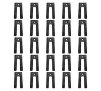 sourcing map 25Pcs Horseshoe Tile Spacers, 1mm/0.04" U Shape Tile Shims, Plastic Shims for Leveling System, Ceramic Floor Wall Installation, Level Windows, Toilet, Black