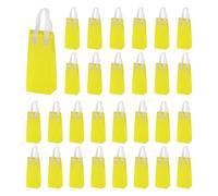 sourcing map 25pcs Insulated Take Out Bags, 4.7" x 3.9" x 11" Insulated Take Away Bags Thermal Disposable Lunch Bags Disposable Cooler Bags for Hot Cold Food Catering Grocery Picnic Yellow