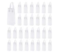 sourcing map 25pcs Insulated Take Out Bags, 4.7" x 3.9" x 11" Insulated Take Away Bags Thermal Disposable Lunch Bags Disposable Cooler Bags for Hot Cold Food Catering Grocery Picnic White