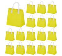 sourcing map 25pcs Insulated Take Out Bags, 9.4" x 5.9" x 10.2" Insulated Take Away Bags Thermal Disposable Lunch Bags Disposable Cooler Bags for Hot Cold Food Catering Grocery Picnic Yellow