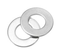 sourcing map 25Pcs M12 304 Stainless Steel Flat Washers Plain Washer 12mm ID 26mm OD 2mm Thick Flat Spacers for Screws Bolts Garden Faucet Plumbing Repair, Silver