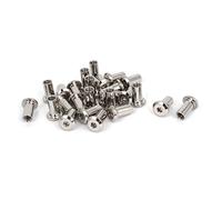 sourcing map 25pcs M6 Rivet Hex Socket Head Cap Screw Barrel Nut Furniture Hardware