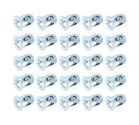 sourcing map 25Pcs M8x21 Jack Nuts, Carbon Steel Zinc Finish Threaded Insert Petal Nuts, Multi-Grip Expansion Rivet Nut Fasteners for Hollow Wall Iron Skin Line Use in Thin Soft Wall, Silver