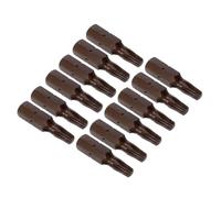 sourcing map 25pcs Magnetic Torx Screwdriver Bits T25 Star 6 Point Drill Bit with 1/4" 6.3mm Hex Shank for Power Screwdriver Drill Impact Driver