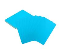sourcing map 25pcs Metal Business Cards Blanks 3.4" x 2.1" x 0.01" Aluminum Laser Engraving Blank Name Custom Card CNC Engraving Sheets for House Office DIY Gift Plate Invitations, Blue