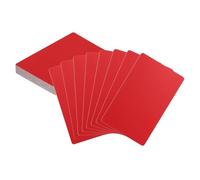 sourcing map 25pcs Metal Business Cards Blanks 3.4" x 2.1" x 0.02" Aluminum Laser Engraving Blank Name Custom Card CNC Engraving Sheets for House Office DIY Gift Plate Invitations, Red