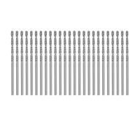 sourcing map 25pcs Micro Jobber Twist Drill Bits #51 1.7mm / 0.0669" High Speed Steel HSS Mini Drilling Bit Tool for Stainless Steel Aluminum Wood Plastic