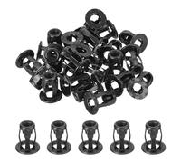 sourcing map 25Pcs Multi-Grip Rivet Jack Nuts, M6-1.0 Petal Carbon Steel Thread Zinc Finish Blind for Plastic Pressboard Hardboard Door Anchors Aluminium cladding Steel Pipe