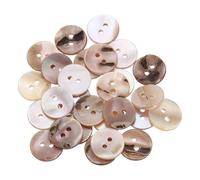 sourcing map 25pcs Natural Shell Buttons, 2 Hole Mother of Pearl Buttons 12.5mm Sewing Craft for Shirt Bag DIY Sewing Crafts Decoration, Purple
