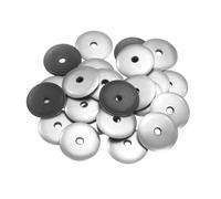 sourcing map 25Pcs Neoprene Rubber Sealing Washers M5.5x30mm 304 Stainless Steel EPDM Bonded Sealing Washer Waterproof Gaskets for Screws Bolts
