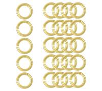 sourcing map 25Pcs Open Jump Rings, 12mm/0.47" OD Brass Jump Ring Connectors 2mm Thick O Rings for Necklaces Bracelet Jewelry Making Keychain DIY Craft, Gold Tone