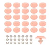 sourcing map 25Pcs Plastic Pink Pig Nose Mini Safety Pig Noses for Stuffed Animal Snout Doll Accessories Doll Making Supplies Puppet Repair DIY Craft Kit