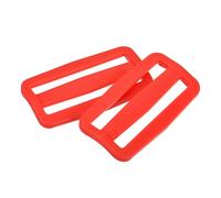 sourcing map 25Pcs Plastic Slide Buckle, 1" Tri-Glides Slides, Adjustable Webbing Buckles Fasteners for Backpack Purse Belt Webbing Strap, Red
