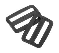 sourcing map 25Pcs Plastic Slide Buckle, 2" Tri-Glides Slides, Adjustable Webbing Buckles Fasteners for Backpack Purse Belt Webbing Strap, Black