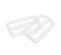 sourcing map 25Pcs Plastic Slide Buckle, 4/5" Tri-Glides Slides, Adjustable Webbing Buckles Fasteners for Backpack Purse Belt Webbing Strap, Transparent