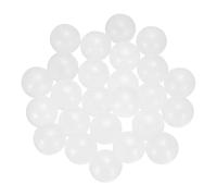 sourcing map 25pcs PP Plastic Bearing Balls 14mm Solid Plastic Balls, G2 Precision Bearing Ball Frosted Surface, White