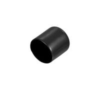sourcing map 25pcs Rubber End Caps 1 3/16"(30mm) ID Vinyl Round End Cap Cover Screw Thread Protectors Black