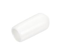 sourcing map 25pcs Rubber End Caps 6.5mm ID Vinyl Round End Cap Cover Screw Thread Protectors White