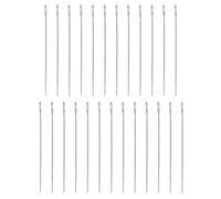 sourcing map 25pcs Sewing Needles 0.4mm Diameter 32mm (1.26") Long Ultra-Thin Stainless Steel Hand Embroidery Bead Needles for Jewelry Making DIY Crafts