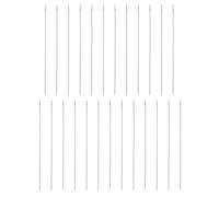 sourcing map 25pcs Sewing Needles 0.4mm Diameter 66mm (2.6") Long Ultra-Thin Stainless Steel Hand Embroidery Bead Needles for Jewelry Making DIY Crafts