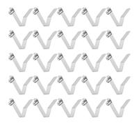 sourcing map 25pcs Single Button Kayak Paddle Snap Spring Clip 4.8x6.5x30mm 65Mn Spring Steel V-Shaped Solid Lift Telescopic Locking Tube Pole Clips for Tent Umbrella Camping