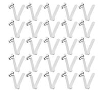 sourcing map 25pcs Single Button Kayak Paddle Snap Spring Clip 6x11x40mm 65Mn Spring Steel V-Shaped Hollow Lift Telescopic Locking Tube Pole Clips for Tent Umbrella Camping