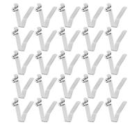 sourcing map 25pcs Single Button Kayak Paddle Snap Spring Clip 6x8.5x35mm 65Mn Spring Steel V-Shaped Hollow Lift Telescopic Locking Tube Pole Clips for Tent Umbrella Camping