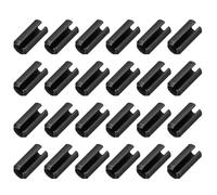 sourcing map 25Pcs Slotted Split Roll Pins 1/2 Inch(12mm) Dia. 1 Inch(25mm) Length 65Mn Steel Spring Tension Expansion Dowels for Secure Fastening, Black