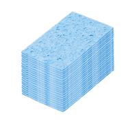 sourcing map 25PCS Soldering Sponge 50 x 35mm Rectangle Blue Cleaning Pad Welding Tip Iron Replacement for Cleaning Soldering Iron 1mm Natural Thickness 6mm Water Absorption Thickness