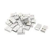 sourcing map 25Pcs USB-A PCB Surface Mounted Devices Male Socket Printed Circuit Board Connector