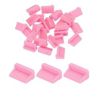 sourcing map 25pcs USB Type A Port Plugs Covers Caps Silicone Anti Dust Protector for USB Female End, Pink