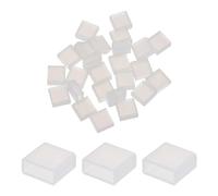 sourcing map 25pcs USB Type A Port Plugs Covers Caps Silicone Anti Dust Protector for USB Male End, Clear