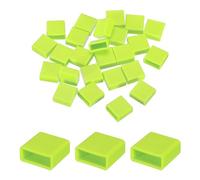 sourcing map 25pcs USB Type A Port Plugs Covers Caps Silicone Anti Dust Protector for USB Male End, Green