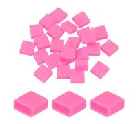 sourcing map 25pcs USB Type A Port Plugs Covers Caps Silicone Anti Dust Protector for USB Male End, Pink