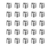 sourcing map 25pcs Wire Thread Repair Inserts M2.5 x 0.45 x 2D (5mm) Metric 304H Stainless Steel Helical Coiled Wire Screw Threaded Sleeve Sheath for Automotive Repairs