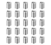 sourcing map 25pcs Wire Thread Repair Inserts M2.5 x 0.45 x 3D (7.5mm) Metric 304H Stainless Steel Helical Coiled Wire Screw Threaded Sleeve Sheath for Automotive Repairs