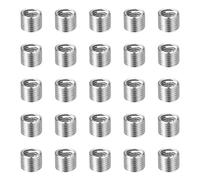 sourcing map 25pcs Wire Thread Repair Inserts M3 x 0.5 x 1.5D (4.5mm) Metric 304H Stainless Steel Helical Coiled Wire Screw Threaded Sleeve Sheath for Automotive Repairs